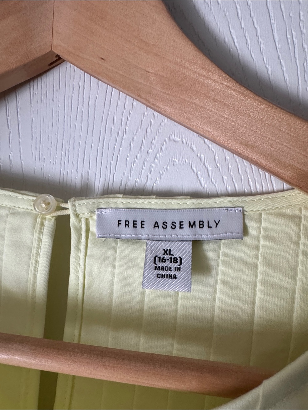 Sleeveless Pintuck Cotton Dress in Pale Yellow - Picture 2 of 5